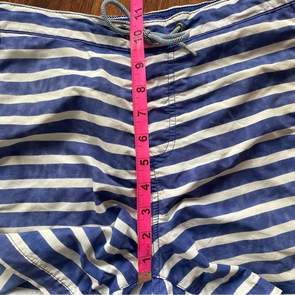 Scotch & Soda Mens Blue and White Striped Swim Shorts Trunks Drawstring M - Picture 12 of 15